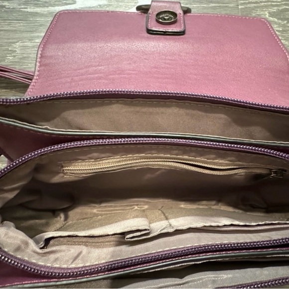 Chloé Faye Mini Suede & Leather Crossbody Bag | Red Pink - Picture 2 of 7